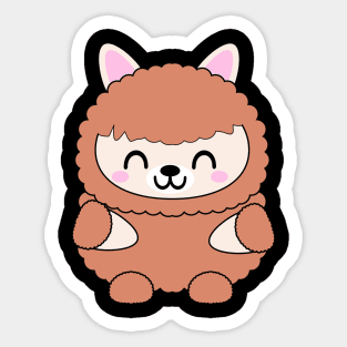 Cute Kawaii Baby Llama Sticker